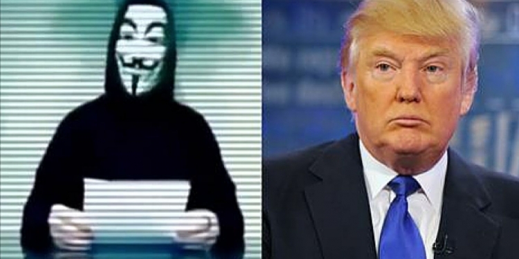 Hackeři Anonymous (organizovaní elitami z USA) vyšli do boje proti Donaldu Trumpovi