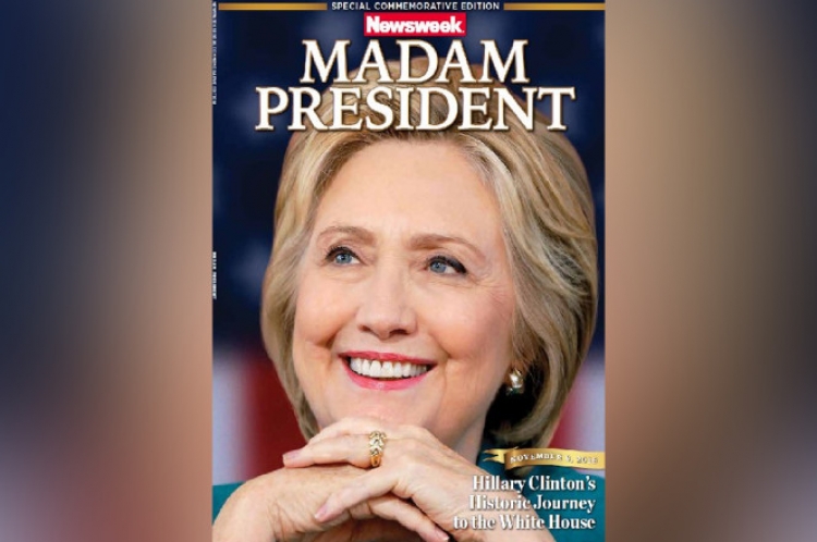 Newsweek zná předem výsledky voleb a je rozhodnuto? Distribuoval k prodeji speciální vydání „Paní prezidentka Clintonová“