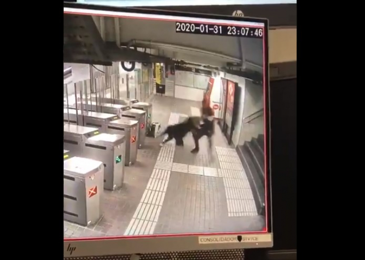 Migrant brutálně napadl starou ženu v metru