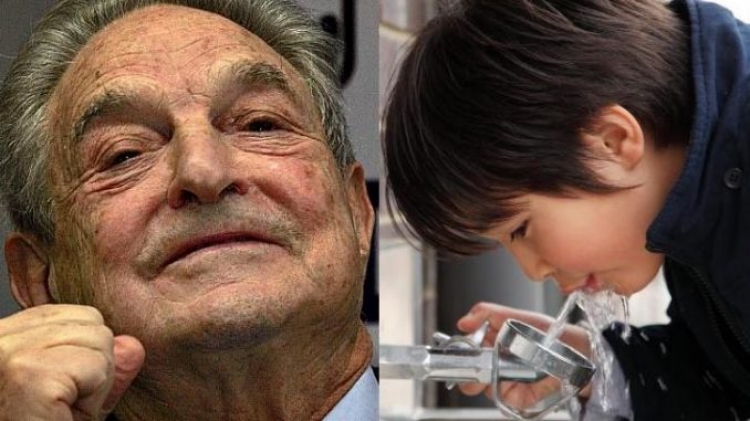 George Soros chce přidávat fluorid do pitné vody ve školách. Z Ruska přišla reakce