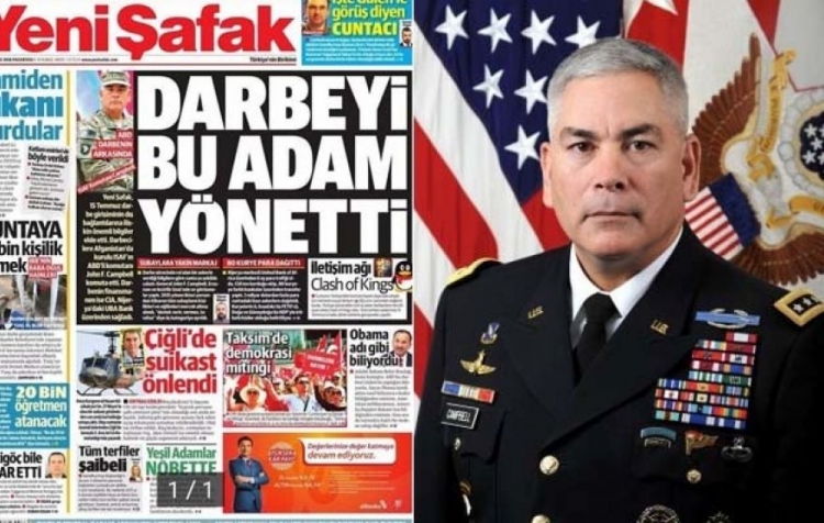A je to tady. Turecko obvinilo amerického generála, že rozeslal 2 miliardy dolarů tureckým pučistům ke svržení Erdogana